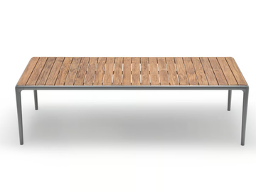ROLF BENZ 250 YOKO - Rectangular garden table with teak top by Rolf Benz - view 2